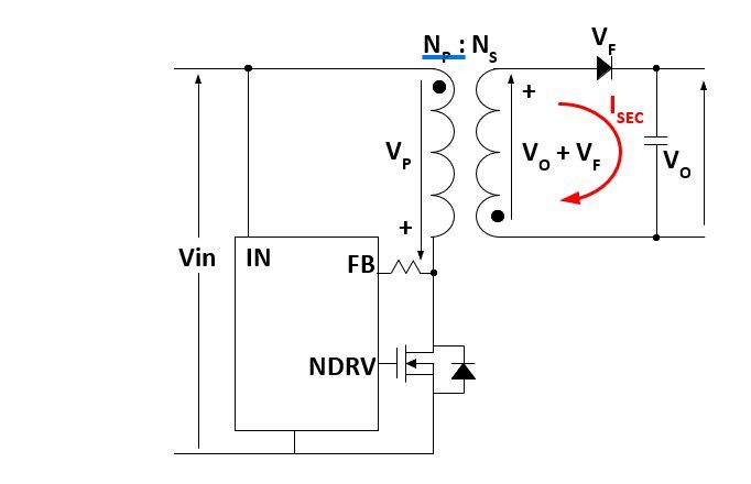 Figure 8. No-opto flyback circuit.