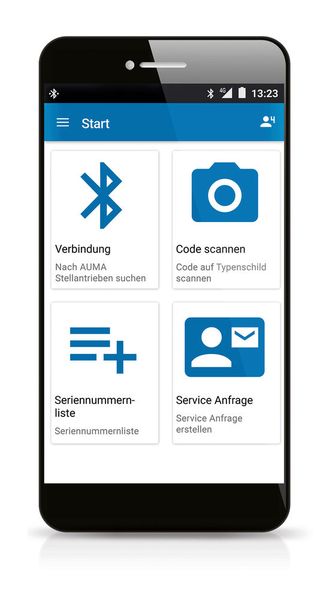 Die Auma-Assistant-App ist ein Self-Service-Tool zur Konfiguration und Diagnose von Auma-Stellantrieben. Die Stellantriebe von Auma werden an verschiedenen Stellen einer prozesstechnischen Anlage zur Automatisierung von Industriearmaturen eingesetzt. Mit Hilfe der App spart der Anlagenbetreiber Zeit und Kosten bei der Inbetriebnahme, vorausschauenden Instandhaltung und Fehlersuche.  (Bild: Auma)