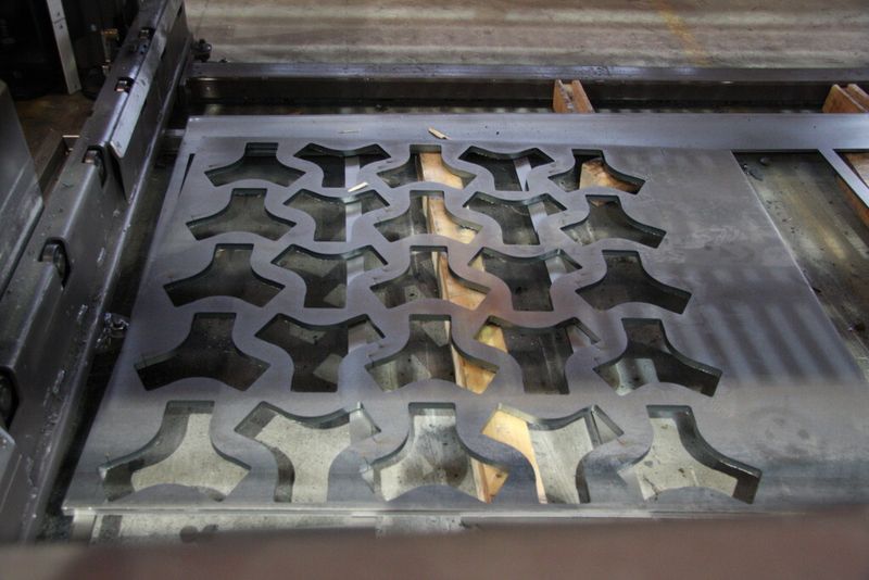 Materialsparende Anordnung der geschnittenen Teile. (Bild: L.Meister)