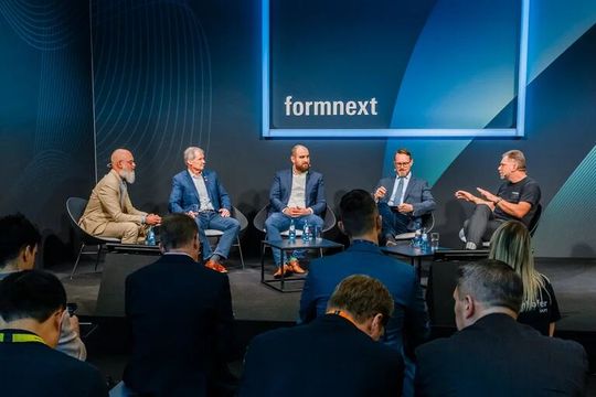 Panel discussion at Formnext 2025(Source:  Formnext Mesago Messe Frankfurt, Marc Jacquemin)