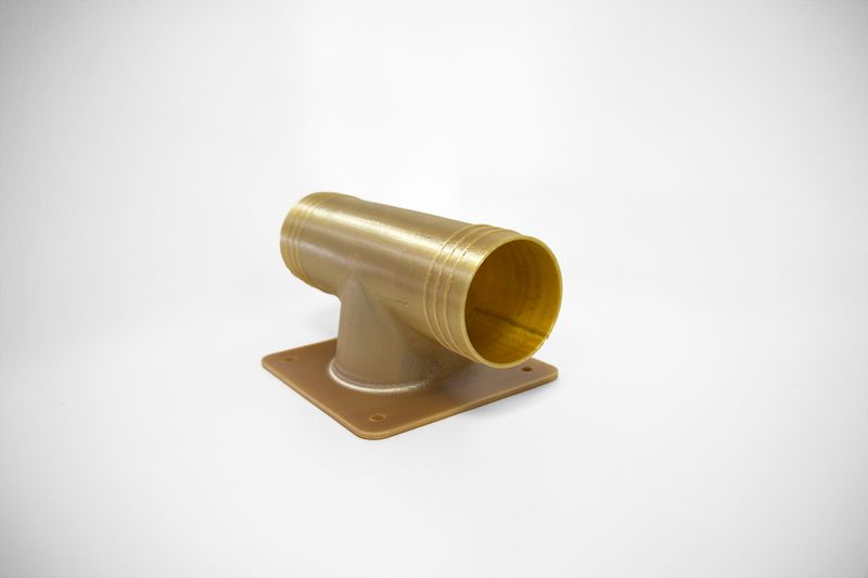 Flugzertifizierte, 3D-gedruckte Luftkanäle für Klimaanlagen, gefertigt aus Stratasys Ultem 9085 Harz auf der Fortus 450 mc. (Bild: Stratasys)