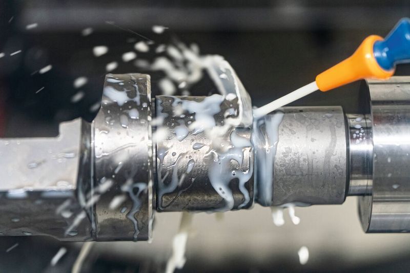 CNC-Universal-Innenrundschleifmaschine «S131» während des Schleifprozesses. (Bild: Fritz Studer AG)