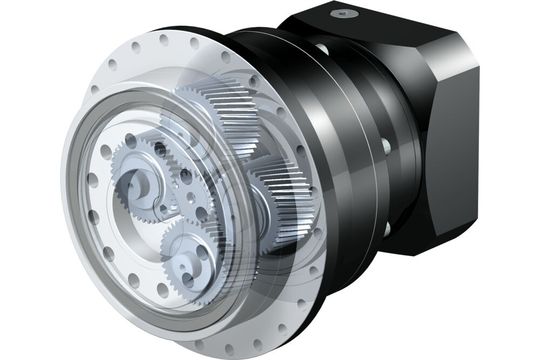 The Stöber planetary gearbox of the PHQ series offers very high power density with four planets.(Image: STÖBER Antriebstechnik GmbH + Co. KG)