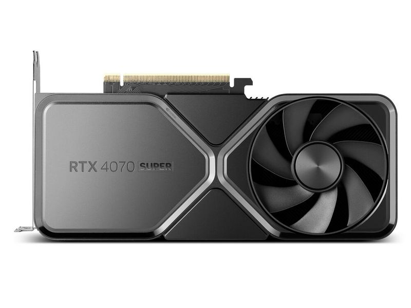 Die Geforce RTX 4070 Super verfügt über etwa 20 Prozent mehr Cores als die RTX 4070. Der Speicherausbau bleibt dagegen bei 12 GB GDDR6X. (Bild: Nvidia)