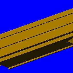 Bild 2: Gegossener Querbalken für Werkzeugmaschinen (Computersimulation). Dieses 50 t schwere Maschinenteil besteht aus Sphäroguss GJS 600-3.