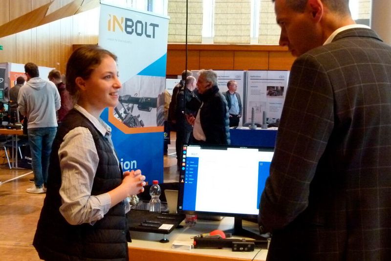 Inbolt stellte seine eigen entwickelte Mikro-Ortungstechnologie für handgeführte Werkzeuge zu deren Rückverfolgbarkeit vor. (D.Quitter/VCG)