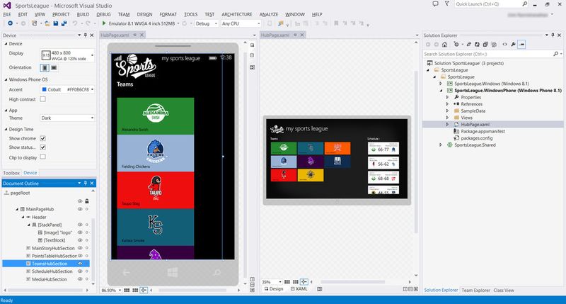 Es geht nicht nur um Marktanteile – auch die Entwickler müssen mitziehen. Und die können künftig Apps für Windows, Windows Phone und die Xbox in einem Aufwash programmieren. (Microsoft)