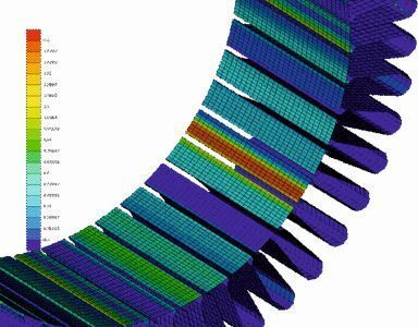 Betrachtet die gesamte Oberfläche: das neue Berechnungsverfahren von ARRK|P+Z Engineering. Basis für die Ermittlung der elektromagnetisch wirkenden Kräfte ist die Maxwell’sche Stresstensor Methode. (ARRK|P+Z Engineering)