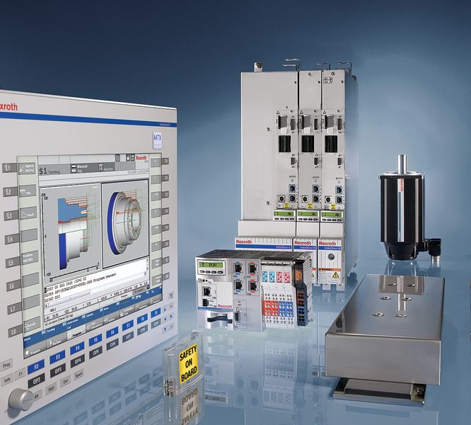 Ausgestattet mit einem Mehrkernprozessor arbeitet die CNC-Plattform Indra-Motion MTX Pro-gramme sehr schnell ab und erhöht so die Produktivität der Maschine. (Bild: Bosch Rexroth)