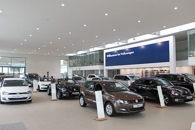 Der Neu- und Gebrauchtwagenabsatz der neuen Niederlassung soll 2014 um 40 Prozent steigen. (Foto: VW Automobile Frankfurt)