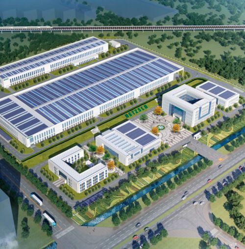 A state-of-the-art and sustainable factory will be built on an area of around nine hectares in the Dinglian Industrial Park, China. A state-of-the-art and sustainable factory will be built on an area of around nine hectares in the Dinglian Industrial Park, China.