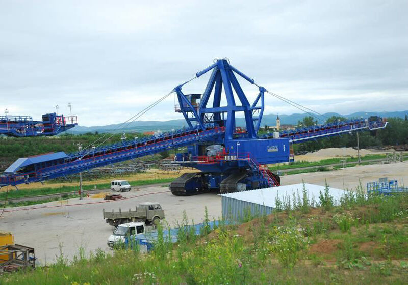 Fig. 2: The contract also included a belt wagon with a total length of 80 metres. (Picture: Sandvik Mining)