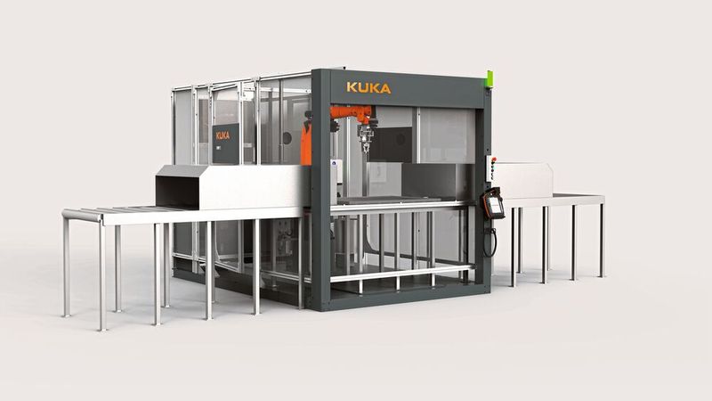Durch ihr modulares Konzept mit vielseitigen Automatisierungsoptionen ist die Zelle Kuka cell4_cleaner/primer einfach zu einer maßgeschneiderten Lösung für Kunden im Bereich Tier 1 konfigurierbar. (Bild: Kuka)