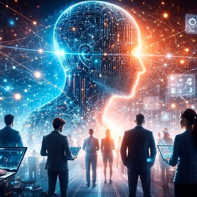 Künstliche Intelligenz verändert Arbeitsprozesse und Kompetenzanforderungen in immer mehr Berufsgruppen. (Bild: ChatGPT / KI-generiert)