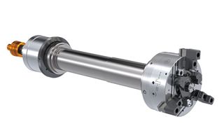 SMW eröffnet mit einem Nachrüst-Konzept aus HRU 1 und e-sensing auch für konventionelle Spannfutter den Weg in die digitale Fabrik. (Bild: SMW-Autoblok)