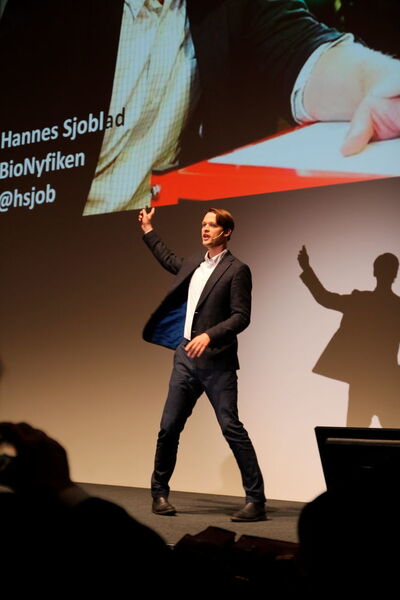 Cebit Preview 2016: Den wohl spannendsten Vortrag lieferte Hannes Sjöblad ab. (Bild: Horn)
