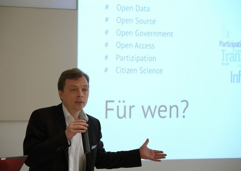 Open Roberta Auftaktveranstaltung: Thomas Bendig, Vorsitzender Start Coding e.V. und Initiator von 