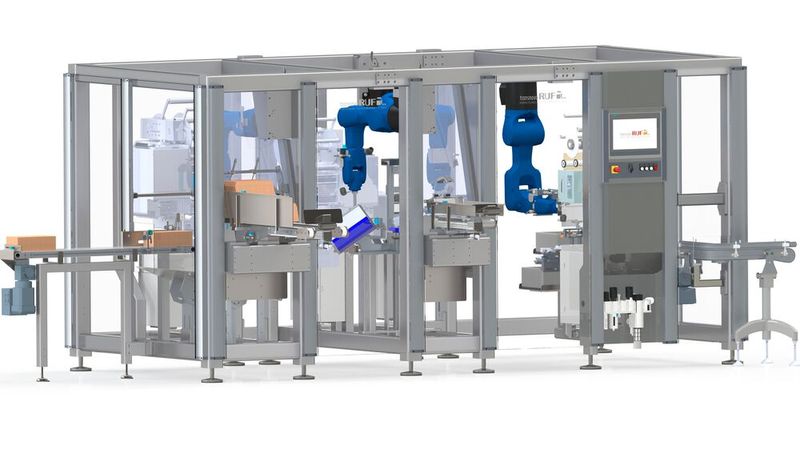 Robot-Flexline – die ultrakompakte Verpackungszelle(Bild:  transnova-RUF)