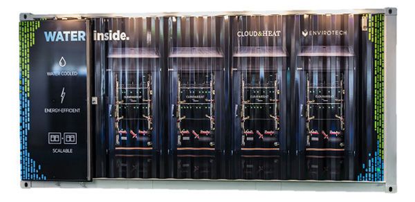 Der quasi aufgeschnittene Container von Cloud&Heat (Cloud&Heat)