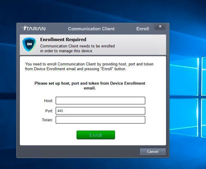 Die Anbindung von Clients erfolgt über einen Agenten, die Zugangsdaten werden per Mail verschickt. (Joos / Tarian)