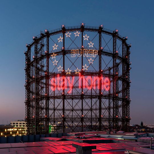 Auf dem Areal des Berliner Gasometers entsteht aktuell ein Campus für Klimaschutz und Energiewende.(Bild:  Andreas Schwarz/Euref)