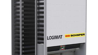 Logimat auf der Logimat - Lagerlift von Handler A/S meets Messe der Euroexpo.  (Bild: SSI Schäfer)
