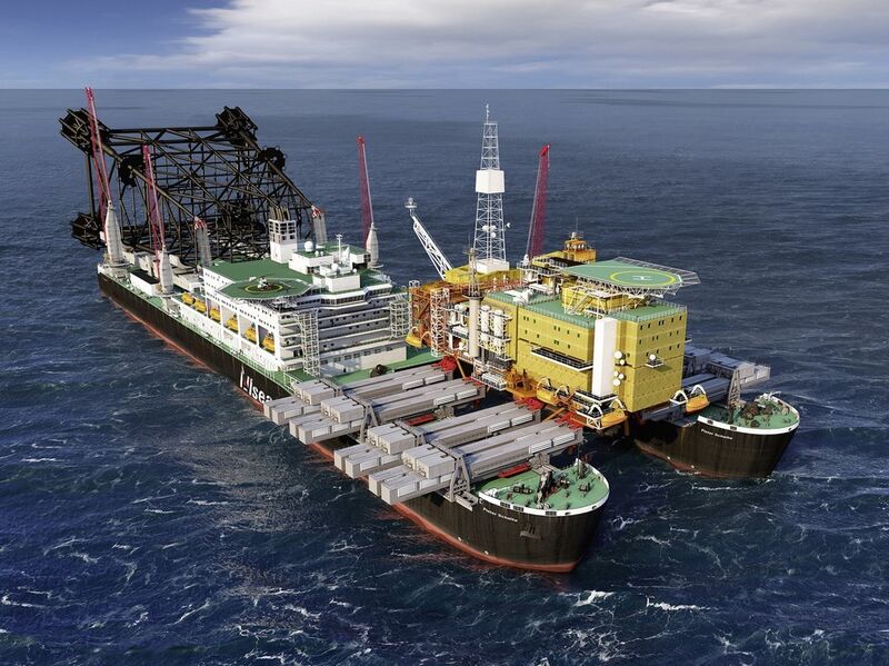 Das Schiff Pieter Schelte des Offshore-Dienstleisters Allseas ist das größte Arbeitsschiff der Welt. (Bild: Allseas)