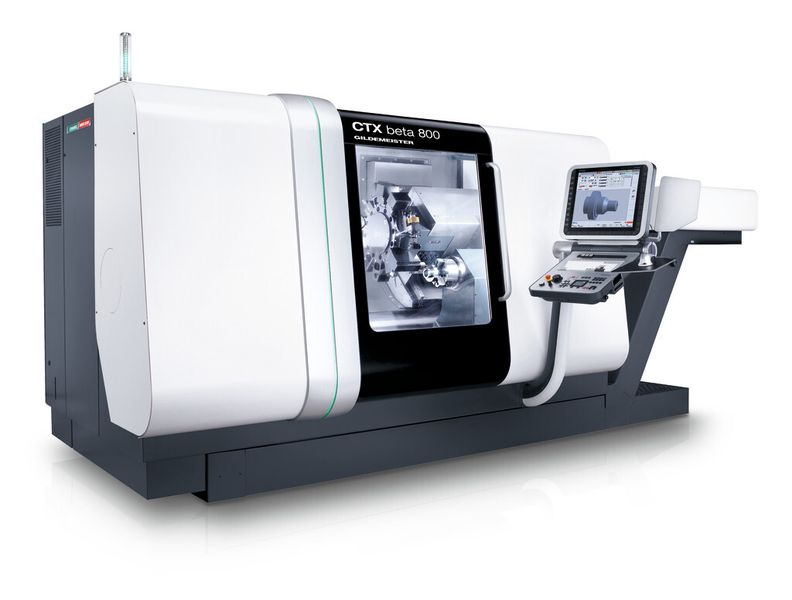 Diagnosesysteme von Schaeffler als Beitrag für Qualität und Prozesssicherheit: Zur Überwachung der Hauptspindellagerung in CTX beta 800 Drehmaschinen von DMG/MORI SEIKI kommt der FAG SmartCheck von Schaeffler zum Einsatz. (Schaeffler)