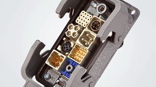 Domino Module zur Übertragung von Daten, Signalen und Power (Bild: HARTING)
