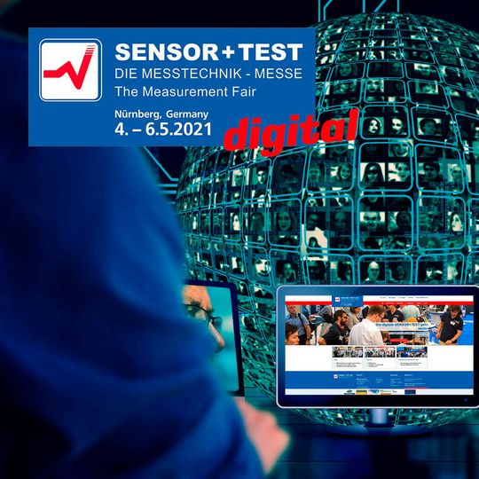 Die Sensor+Test 2021 findet rein digital statt. Die Sensor+Test 2021 findet rein digital statt.