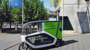 Gehen gut zusammen: Auslieferung mit E-Lastenrad (Bild) und Straßenbahn. (Bild: Frankfurt UAS)