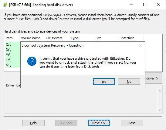Elcomsoft System Recovery erkennt automatisch eine BitLocker-Verschlüsselung. (Elcomsoft)