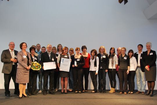 Als beste kaufmännische Berufsschule wurde das Berufliche Schulzentrum Oelsnitz ausgezeichnet. (Büttner)
