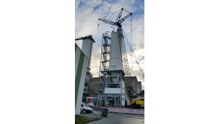 Silobau Thorwesten liefert neben dem Großraumsilo auch Stahlbau und Subsysteme an Rheinkalk. (Bild: Silobau Thorwesten)