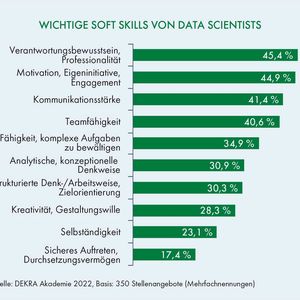 Diese Soft Skills sollten Data-Analysten mitbringen. (Bild:  Dekra)