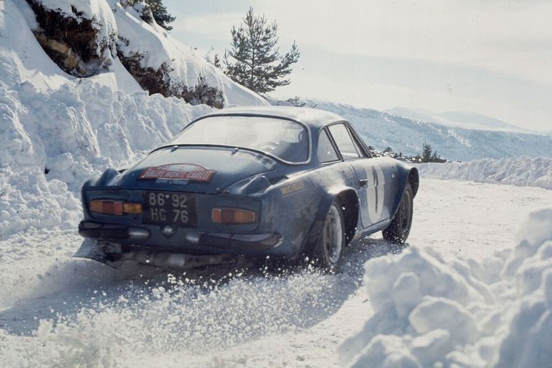 Die Alpine A110 bei der Rallye Monte Carlo 1973. (Bild: Renault Alpine)