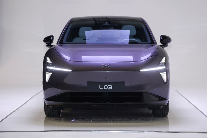 The Xpeng L03 is 1.92 meters wide and features low aerodynamic drag. (Source: Xpeng)
