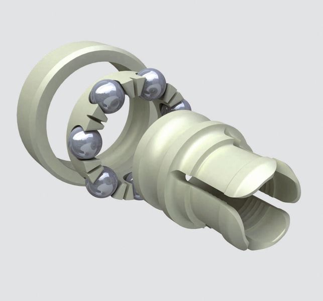 Nicht nur Dichtungen gehören zum Life Science-Produktportfolio von Trelleborg Sealing Solutions. Für den Blutseparator für Dialysegeräte stellt Trelleborg Sealing Solutions Durobal® -  Gleitlager auf PET Basis mit rostfreien Edelstahlkugeln her. (Bild: Trelleborg)