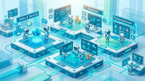 All for One entwickelte die zehn KI-Agenten in einem rund dreimonatigen Projekt. Aus mehr als 200 Ideen wählte das Unternehmen die Anwendungsfälle mit dem größten Kundennutzen aus – etwa für Sales & Service, Finanzen, Einkauf und Personalwesen. (Bild: Gemini / KI-generiert)