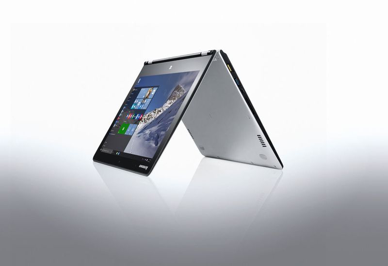 Als Prozessor verwendet Lenovo bei dem kompakten Convertible einen sparsamen Skylake-Core-M, der ohne Lüfter auskommt. (Bild: Lenovo)