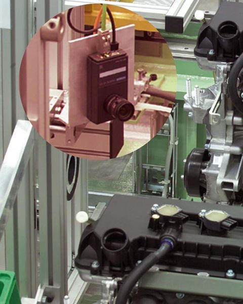Bild 2: Als Systemintegrator bietet iiM problemorientierte Komplettlösungen aus einer Hand  wie die abgebildete Anlage zur Montagekontrolle von Motorenteilen. Bild: iiM (Archiv: Vogel Business Media)