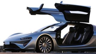 Der Quant-e mit Flusszellen-Antrieb ist nun offiziell auf Deutschlands Straßen unterwegs. (Foto: Nanoflowcell)