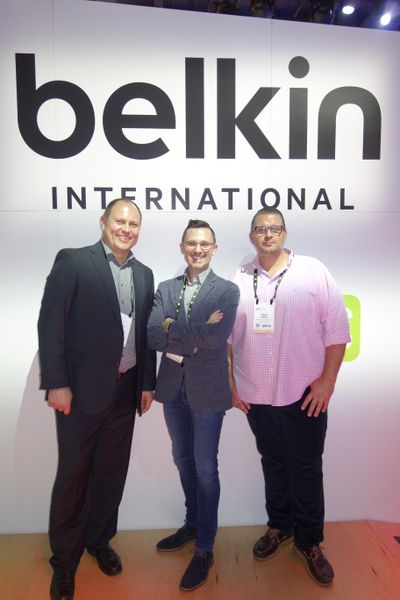 Das internationale Belkin Team (v. l.) Marco Peters, Oliver Seil und Tobias Lippke. (Bild: IT-BUSINESS)