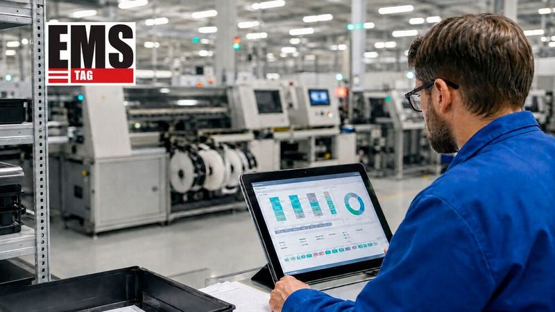 Ein KI-gestütztes ERP-System kann in Electronic Manufacturing Services Bestellvorgänge, Terminabgleiche und wiederkehrende Planungsaufgaben organisieren.(Bild:  Dall-E / KI-generiert)