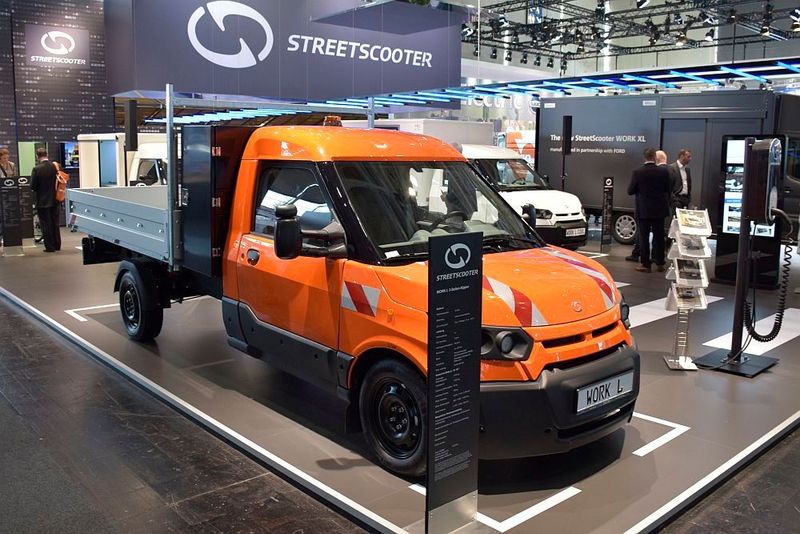 Street Scooter ist auf der IAA selbstverständlich auch mit einem Messestand vertreten. (Rosenow/»kfz-betrieb«)