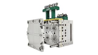 The Coolshot system comes as a complete cold half with a pre-installed runner system  or fully electric-wired for easy integration into moulds. (Ewikon)