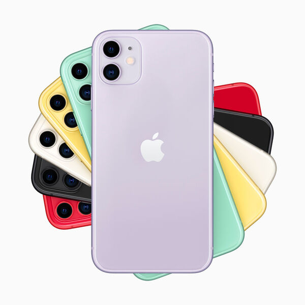 Viele, viele bunte iPhones: das 11er-Modell kommt in modernen, frischen Farben daher. (Apple)