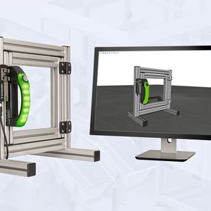 Das Schmersal Safety 4D-Modell simuliert alle Eigenschaften und Funktionen der physikalischen Sicherheitsschaltgeräte.(Bild:  Schmersal)