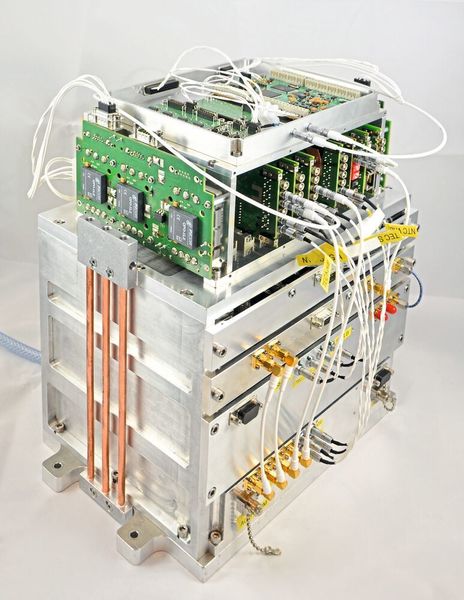 Jokarus-Nutzlast für den ersten optischen Frequenzstandard auf Basis von molekularem Jod im Weltraum. (HU Berlin/Franz Gutsch)