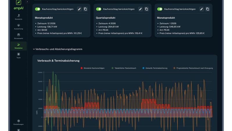 Gerade in Energie-intensiven Industrien liegen Produktionskennzahlen, Energiepreise, Lastprofile und Emissionswerte häufig in getrennten Systemen vor. EmpAI soll diese Informationen kontextuell verbinden und dort, wo Entscheidungen getroffen werden, nutzbar machen. (Bild:  Bonn Systems GmbH)
